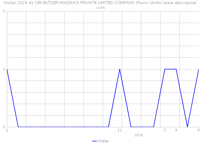 Visitas 2024 de CBS BUTLER HOLDINGS PRIVATE LIMITED COMPANY (Reino Unido) 