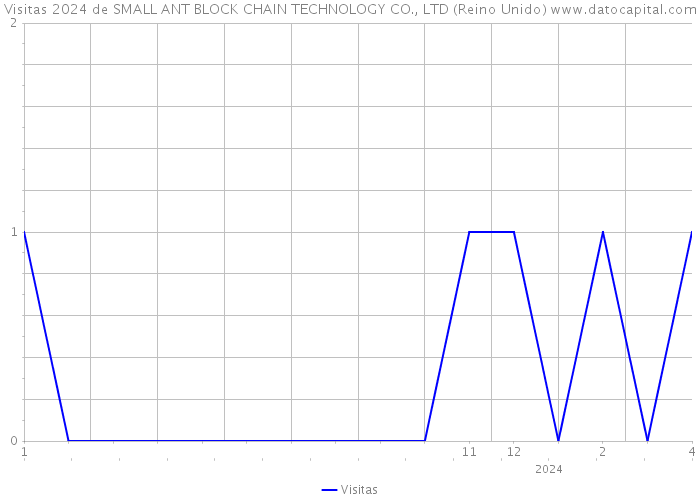 Visitas 2024 de SMALL ANT BLOCK CHAIN TECHNOLOGY CO., LTD (Reino Unido) 