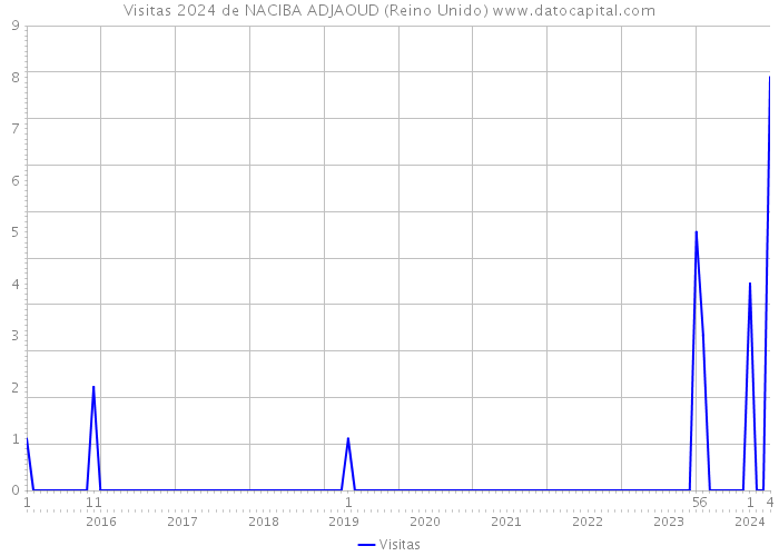 Visitas 2024 de NACIBA ADJAOUD (Reino Unido) 