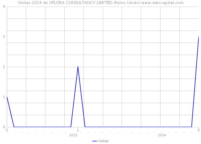 Visitas 2024 de XPLORA CONSULTANCY LIMITED (Reino Unido) 