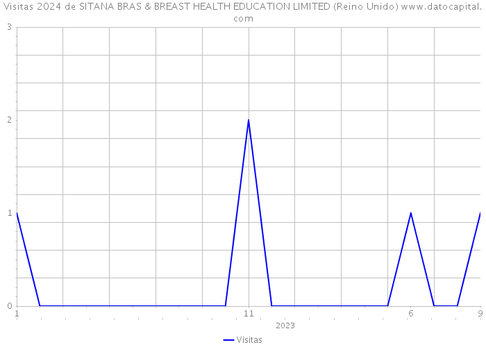 Visitas 2024 de SITANA BRAS & BREAST HEALTH EDUCATION LIMITED (Reino Unido) 