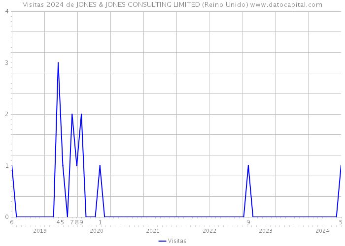 Visitas 2024 de JONES & JONES CONSULTING LIMITED (Reino Unido) 