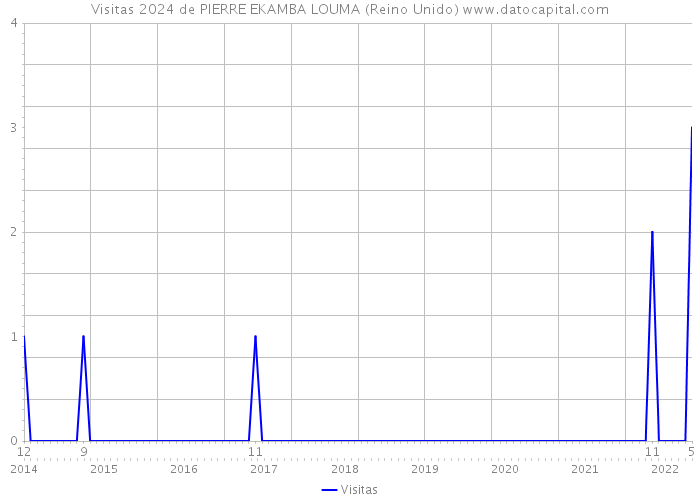 Visitas 2024 de PIERRE EKAMBA LOUMA (Reino Unido) 