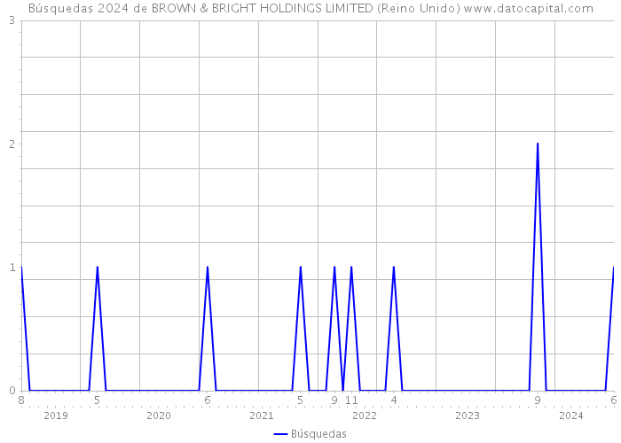 Búsquedas 2024 de BROWN & BRIGHT HOLDINGS LIMITED (Reino Unido) 