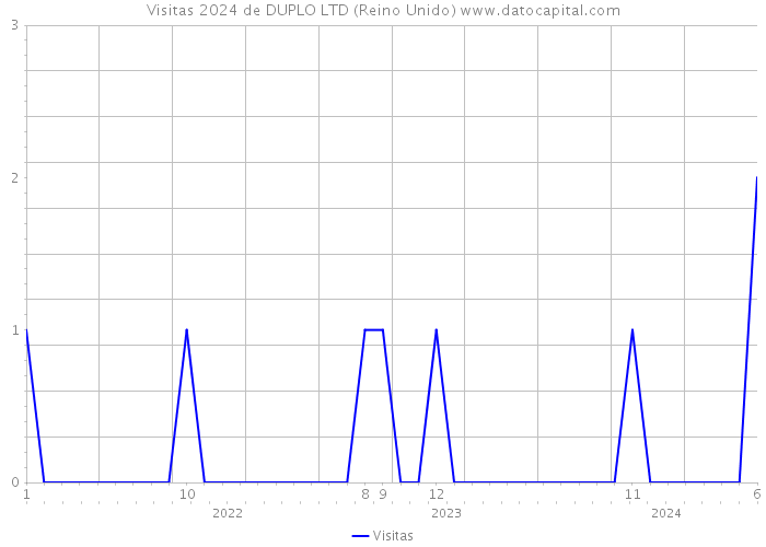 Visitas 2024 de DUPLO LTD (Reino Unido) 