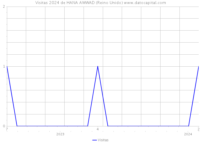 Visitas 2024 de HANA AWWAD (Reino Unido) 