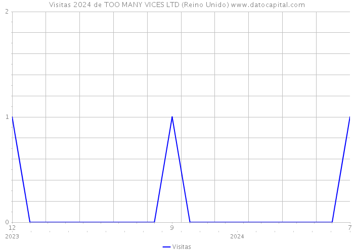 Visitas 2024 de TOO MANY VICES LTD (Reino Unido) 