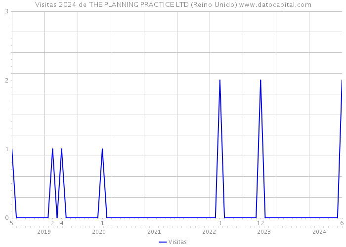 Visitas 2024 de THE PLANNING PRACTICE LTD (Reino Unido) 