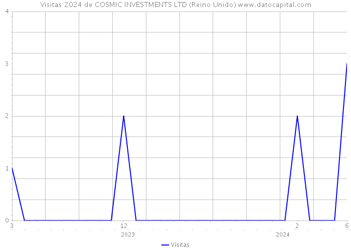 Visitas 2024 de COSMIC INVESTMENTS LTD (Reino Unido) 