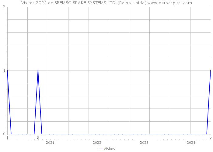 Visitas 2024 de BREMBO BRAKE SYSTEMS LTD. (Reino Unido) 