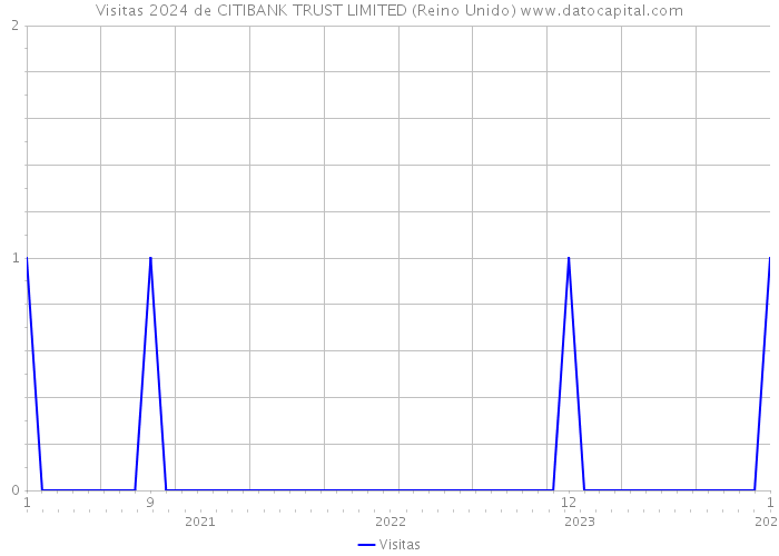 Visitas 2024 de CITIBANK TRUST LIMITED (Reino Unido) 