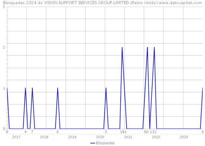 Búsquedas 2024 de VISION SUPPORT SERVICES GROUP LIMITED (Reino Unido) 