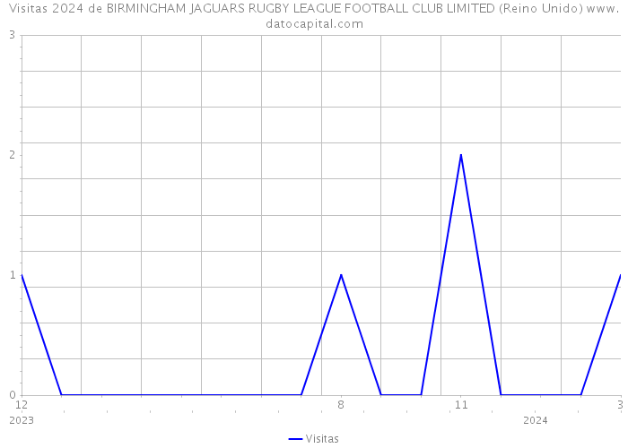 Visitas 2024 de BIRMINGHAM JAGUARS RUGBY LEAGUE FOOTBALL CLUB LIMITED (Reino Unido) 