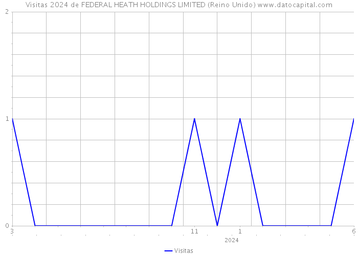 Visitas 2024 de FEDERAL HEATH HOLDINGS LIMITED (Reino Unido) 