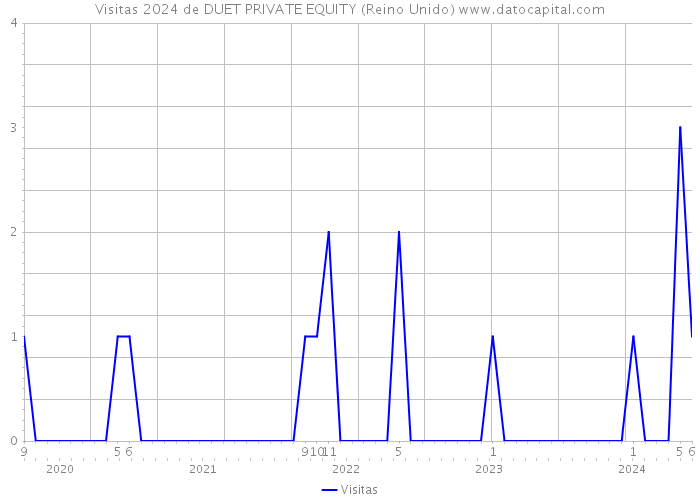 Visitas 2024 de DUET PRIVATE EQUITY (Reino Unido) 