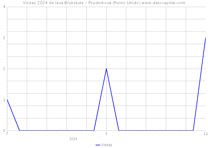 Visitas 2024 de Ieva Brukstute - Prudnikova (Reino Unido) 