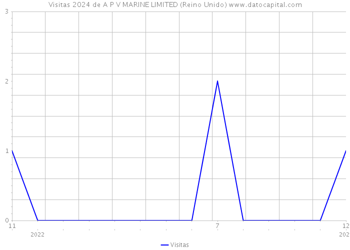 Visitas 2024 de A P V MARINE LIMITED (Reino Unido) 