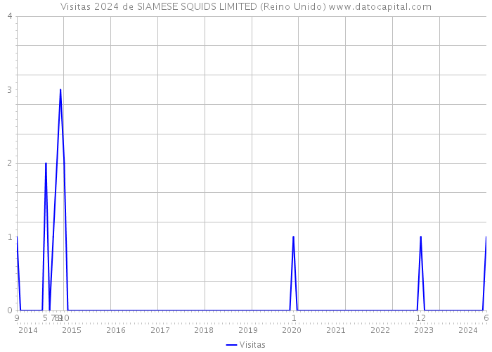 Visitas 2024 de SIAMESE SQUIDS LIMITED (Reino Unido) 