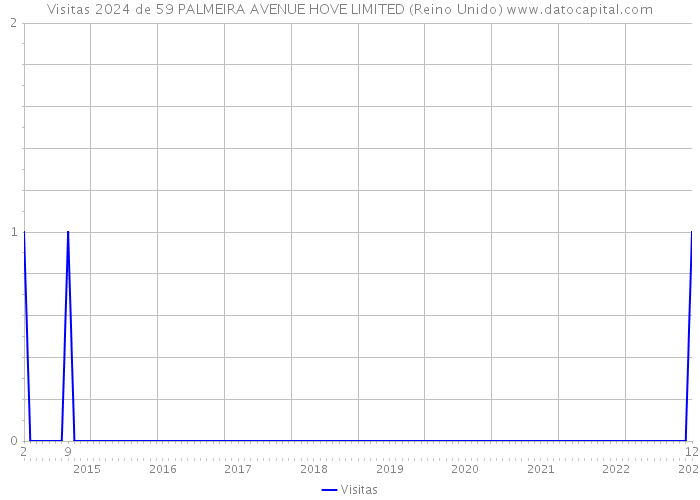 Visitas 2024 de 59 PALMEIRA AVENUE HOVE LIMITED (Reino Unido) 