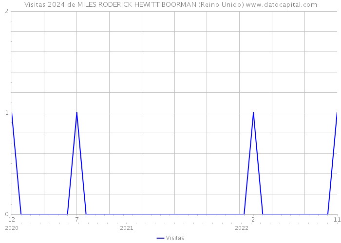 Visitas 2024 de MILES RODERICK HEWITT BOORMAN (Reino Unido) 