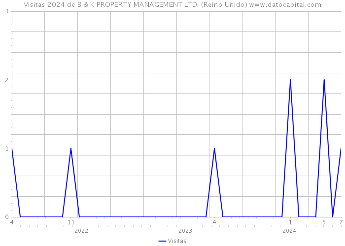 Visitas 2024 de B & K PROPERTY MANAGEMENT LTD. (Reino Unido) 