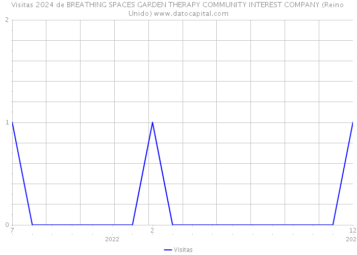 Visitas 2024 de BREATHING SPACES GARDEN THERAPY COMMUNITY INTEREST COMPANY (Reino Unido) 