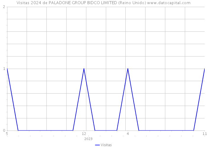 Visitas 2024 de PALADONE GROUP BIDCO LIMITED (Reino Unido) 