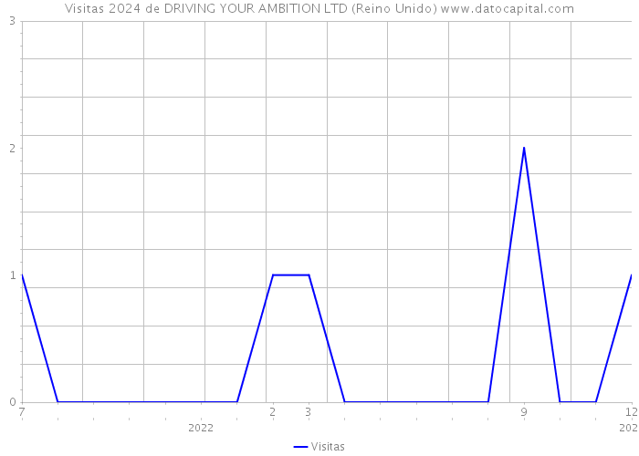 Visitas 2024 de DRIVING YOUR AMBITION LTD (Reino Unido) 