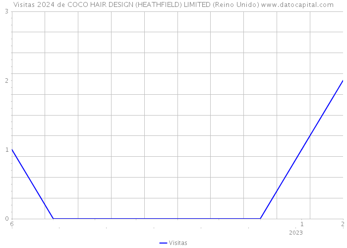 Visitas 2024 de COCO HAIR DESIGN (HEATHFIELD) LIMITED (Reino Unido) 