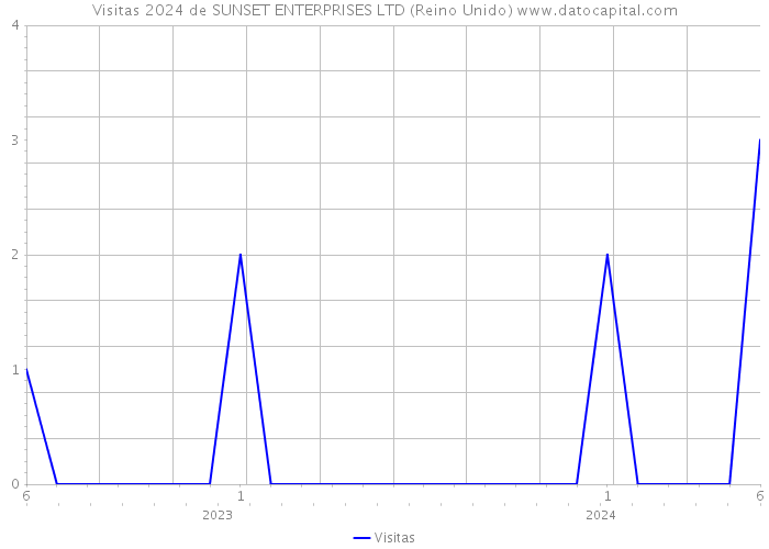 Visitas 2024 de SUNSET ENTERPRISES LTD (Reino Unido) 