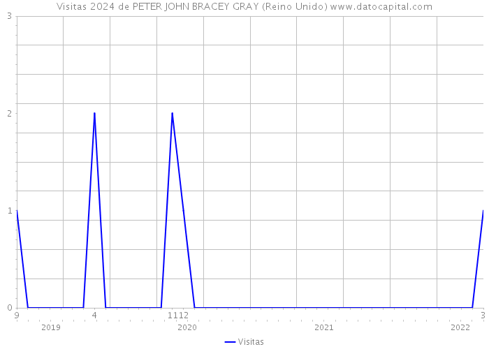 Visitas 2024 de PETER JOHN BRACEY GRAY (Reino Unido) 