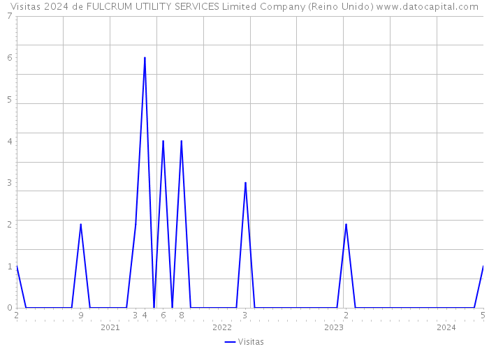 Visitas 2024 de FULCRUM UTILITY SERVICES Limited Company (Reino Unido) 