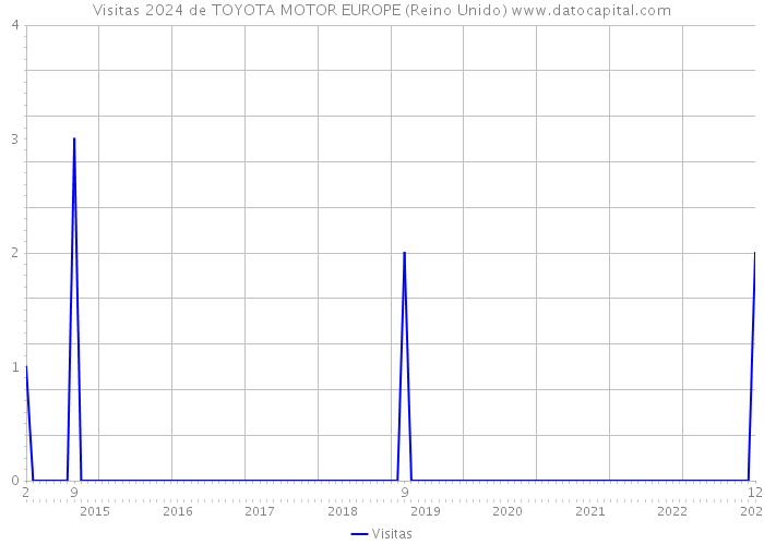 Visitas 2024 de TOYOTA MOTOR EUROPE (Reino Unido) 