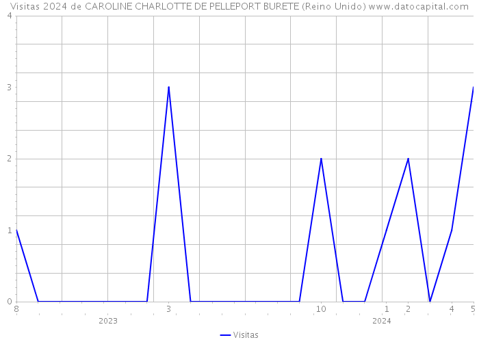 Visitas 2024 de CAROLINE CHARLOTTE DE PELLEPORT BURETE (Reino Unido) 