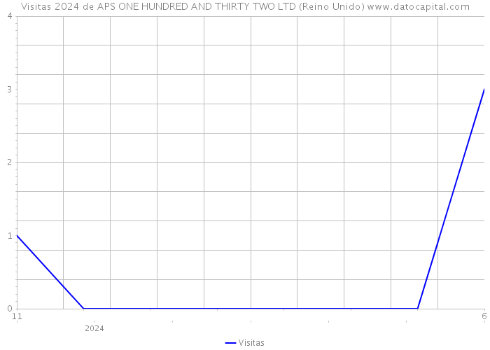 Visitas 2024 de APS ONE HUNDRED AND THIRTY TWO LTD (Reino Unido) 