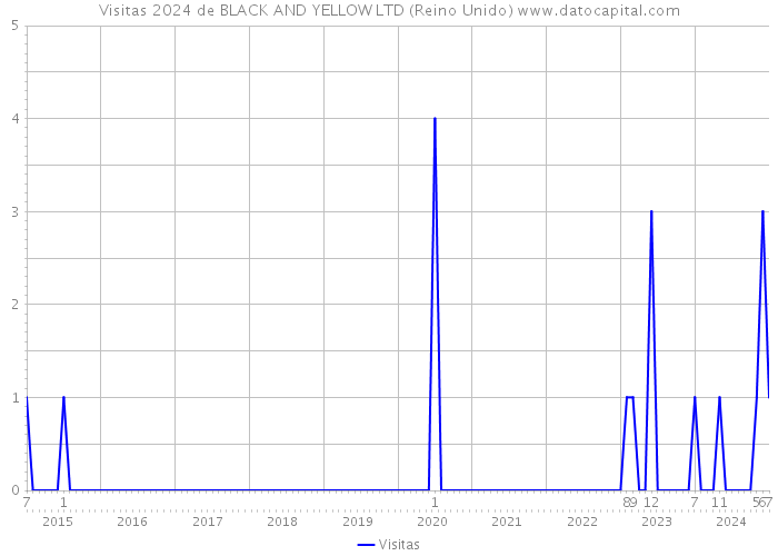 Visitas 2024 de BLACK AND YELLOW LTD (Reino Unido) 