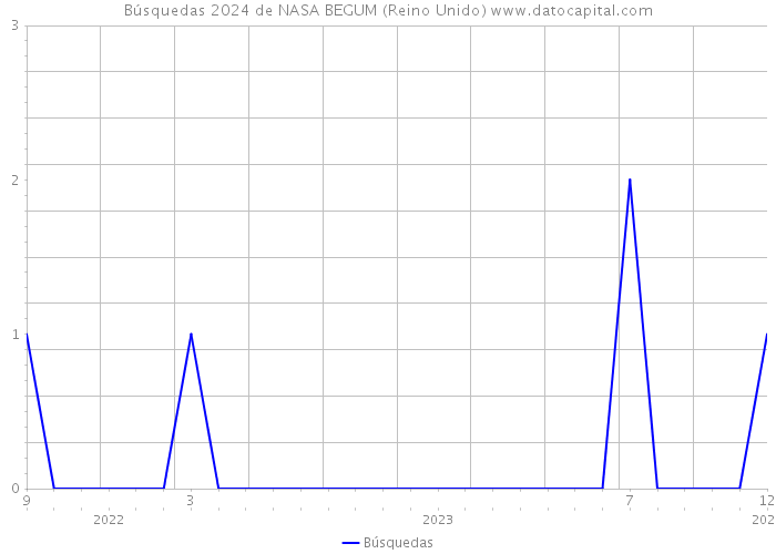 Búsquedas 2024 de NASA BEGUM (Reino Unido) 