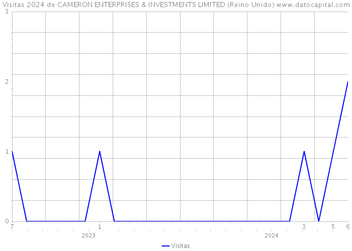 Visitas 2024 de CAMERON ENTERPRISES & INVESTMENTS LIMITED (Reino Unido) 