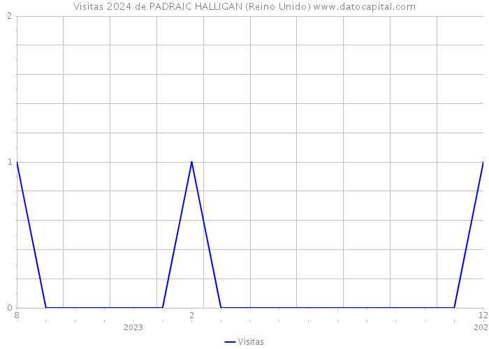 Visitas 2024 de PADRAIC HALLIGAN (Reino Unido) 