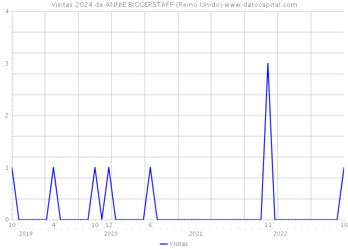 Visitas 2024 de ANNIE BIGGERSTAFF (Reino Unido) 