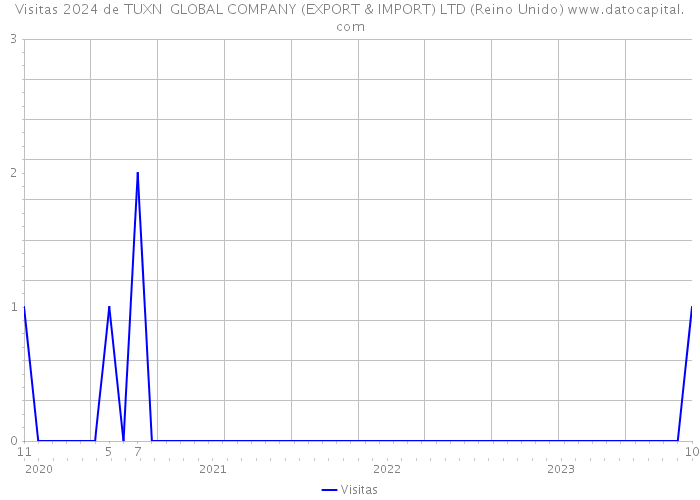 Visitas 2024 de TUXN GLOBAL COMPANY (EXPORT & IMPORT) LTD (Reino Unido) 