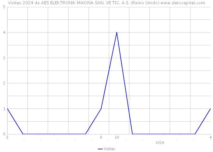 Visitas 2024 de AES ELEKTRONIK MAKINA SAN. VE TIC. A.S. (Reino Unido) 