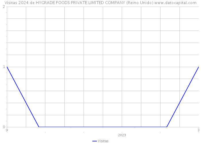 Visitas 2024 de HYGRADE FOODS PRIVATE LIMITED COMPANY (Reino Unido) 