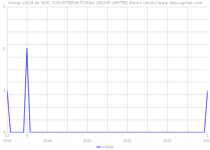 Visitas 2024 de SING YUN INTERNATIONAL GROUP LIMITED (Reino Unido) 