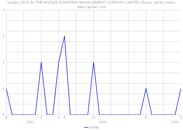 Visitas 2024 de THE MAPLES (ASHFORD) MANAGEMENT COMPANY LIMITED (Reino Unido) 