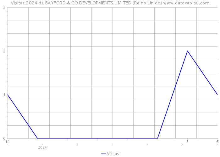 Visitas 2024 de BAYFORD & CO DEVELOPMENTS LIMITED (Reino Unido) 