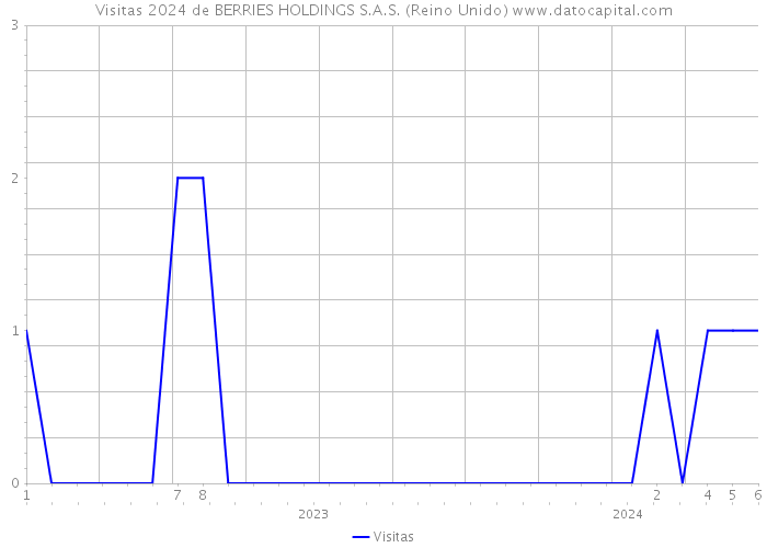 Visitas 2024 de BERRIES HOLDINGS S.A.S. (Reino Unido) 