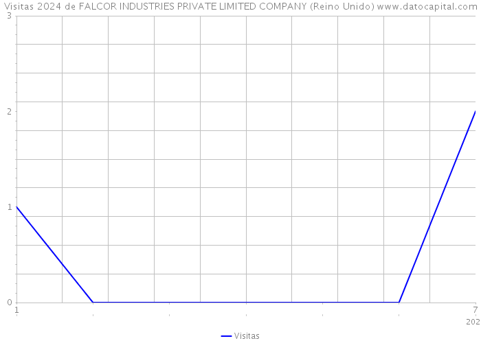 Visitas 2024 de FALCOR INDUSTRIES PRIVATE LIMITED COMPANY (Reino Unido) 