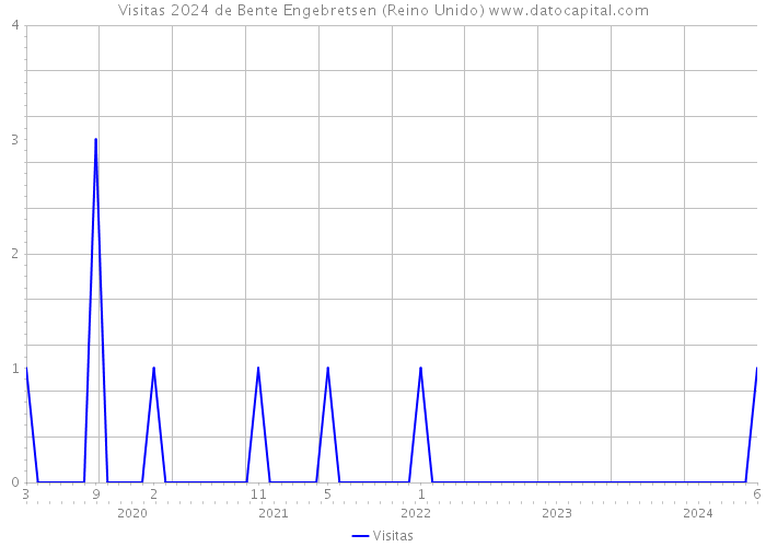 Visitas 2024 de Bente Engebretsen (Reino Unido) 