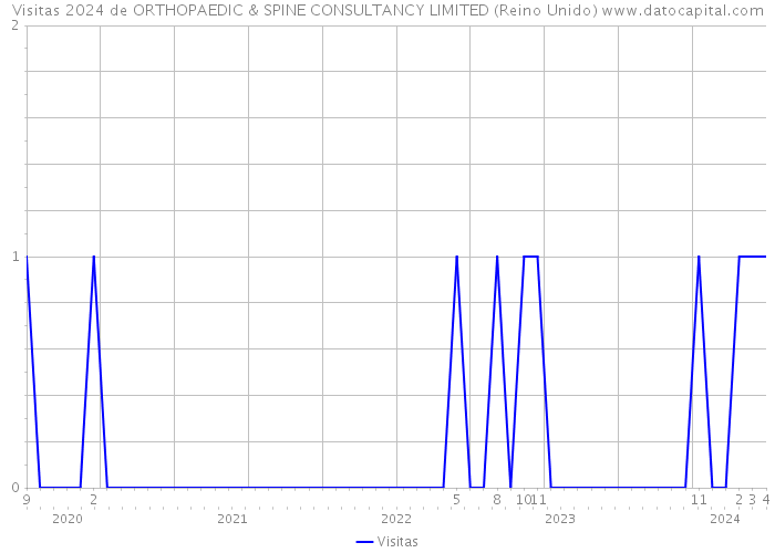 Visitas 2024 de ORTHOPAEDIC & SPINE CONSULTANCY LIMITED (Reino Unido) 